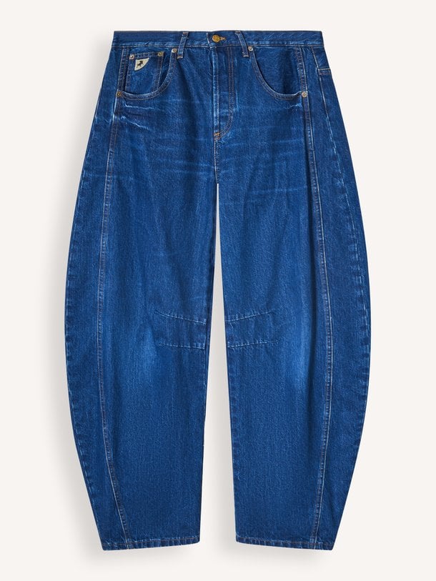 Aliana Aliana, mid waist barrel fit non-stretch jeans