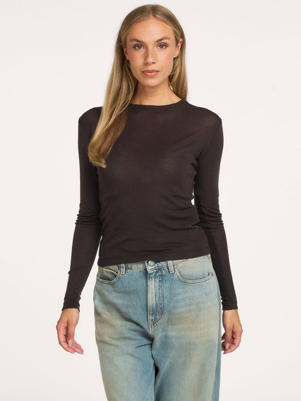 GZninia ls wool roundneck Ninia, wollen longsleeve