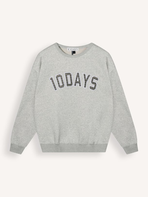 statement sweater logo Katoenmix logo sweater