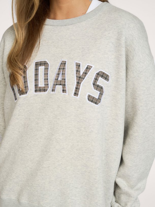 statement sweater logo Katoenmix logo sweater