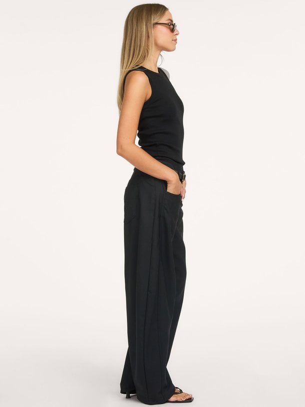 Aliana Aliana, mid waist barrel fit broek