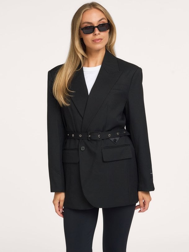 Geweven oversized blazer