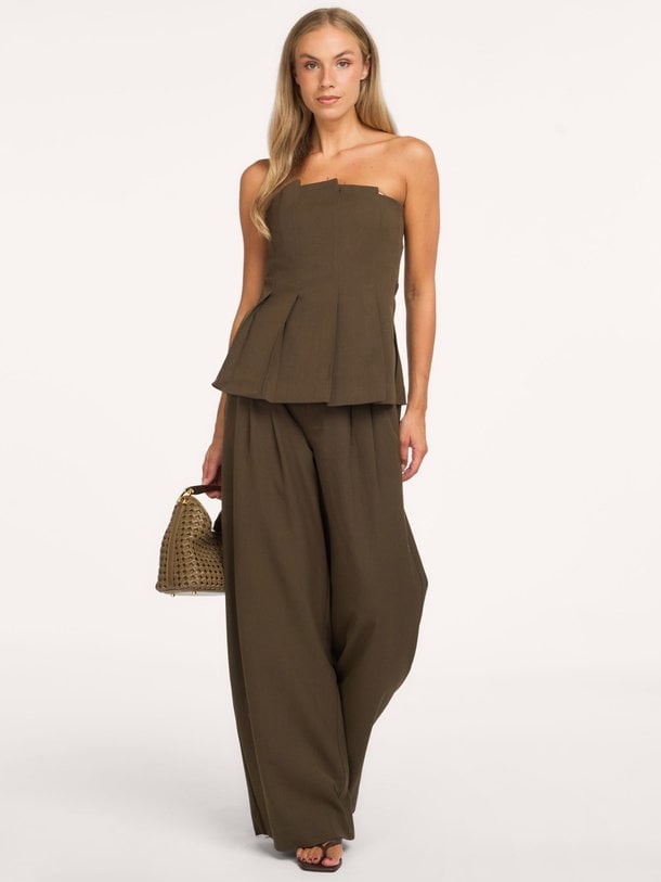 GZstacy pleat corsage Stacy, viscosemix top