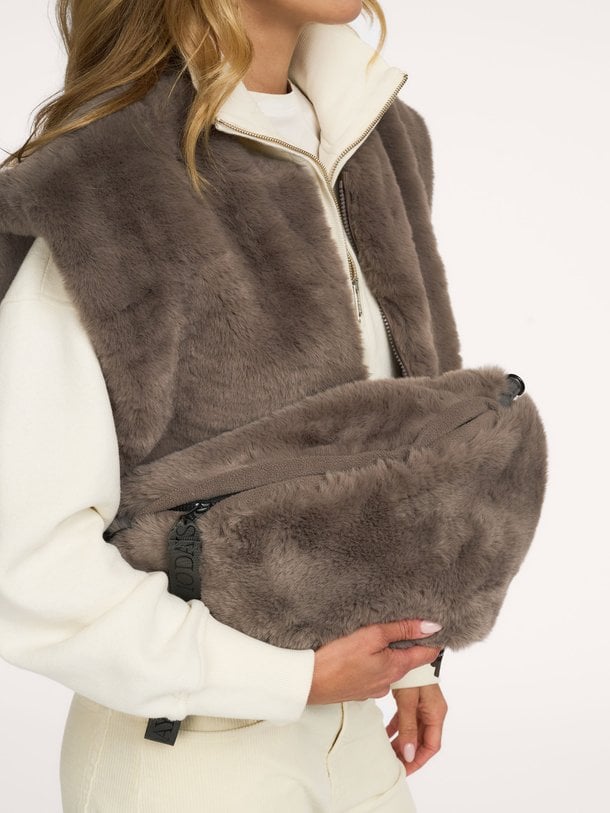fluffy fanny pack Fake fur crossbody tas