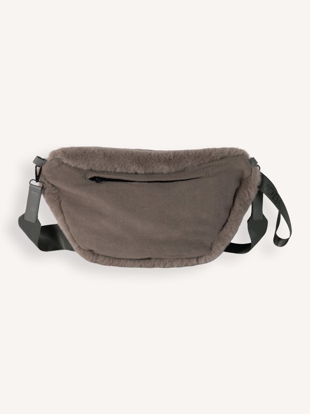 Fake fur crossbody tas