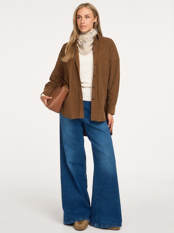 Marlene, high waist wide leg jeans