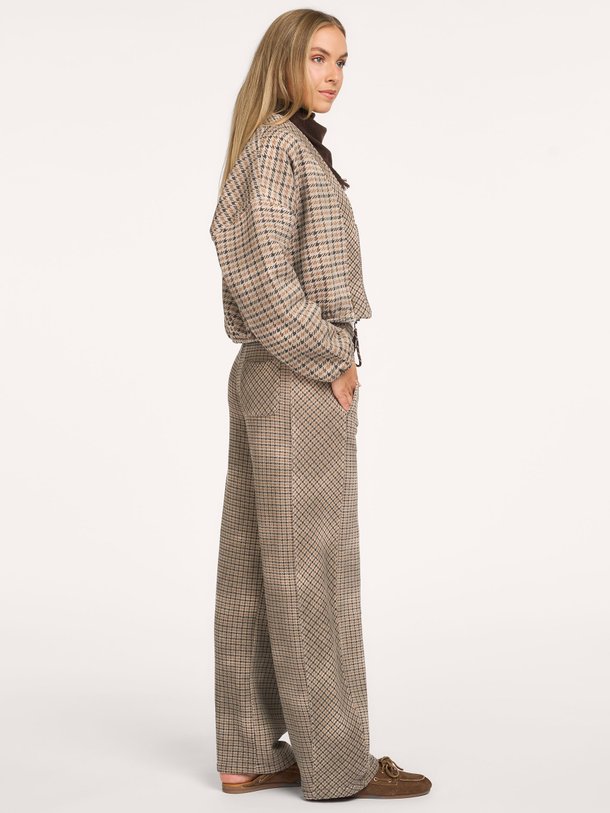 western jogger check Katoenmix broek
