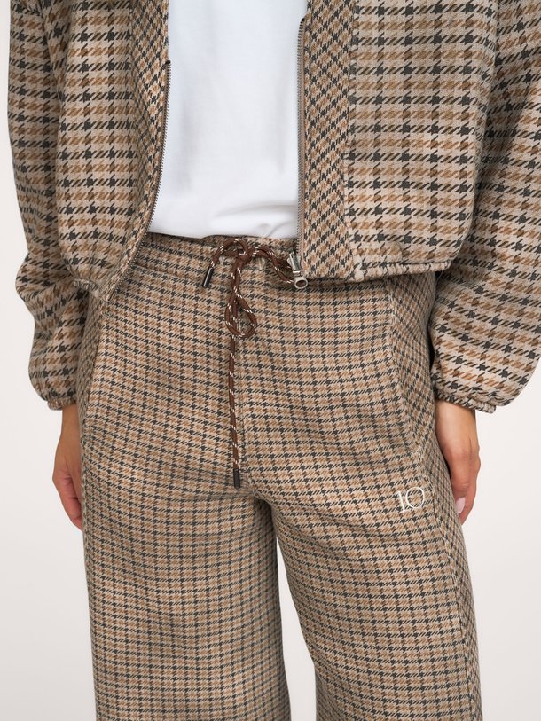 western jogger check Katoenmix broek