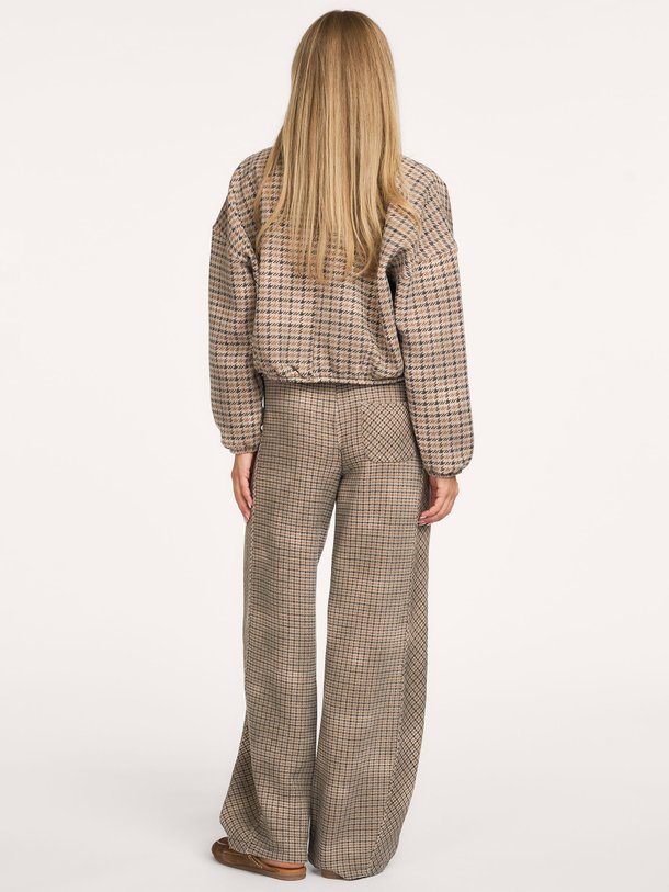 western jogger check Katoenmix broek