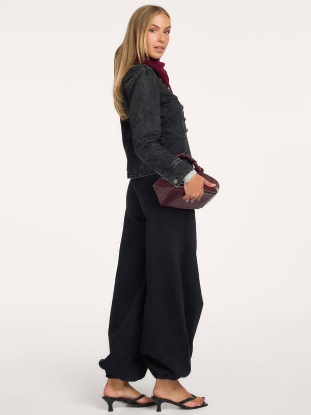 High waist harem fit jeans