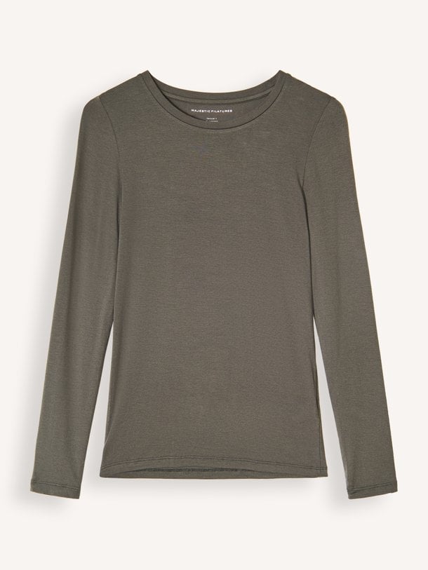 M001-FTS008 M001 Soft Touch, viscosemix longsleeve