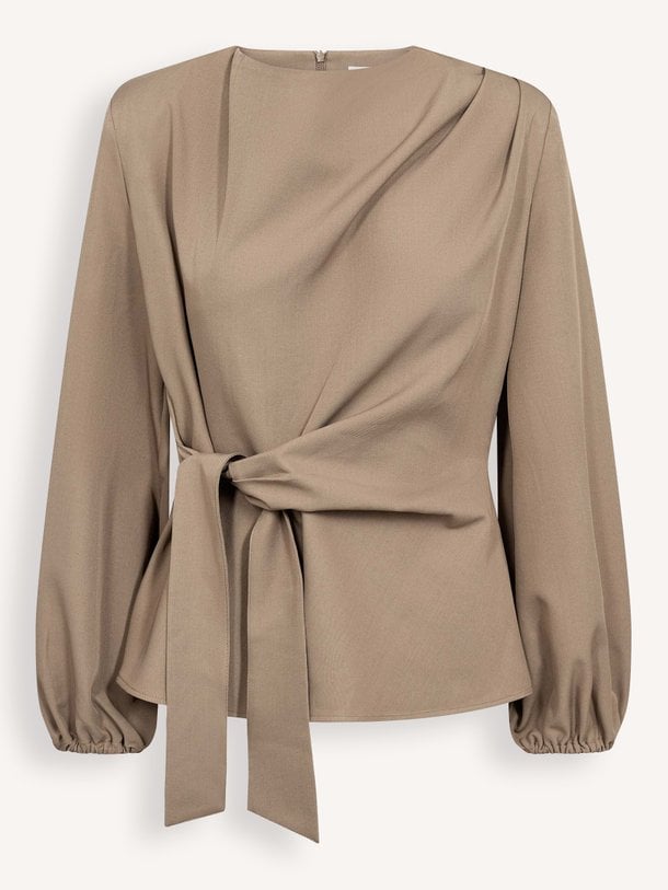 LunaCC Tie Blouse Luna, geweven top