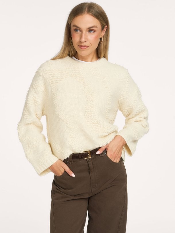 FabiaCC O-Neck Knit Fabia, wolmix trui