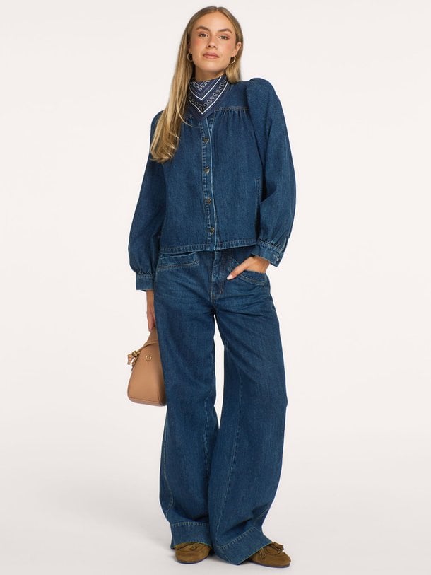 DeniceCC LS Denim Shirt Denice, denim blouse