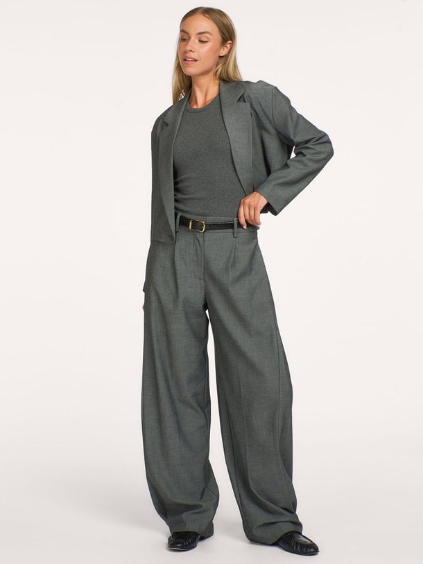 JackyCC Pleat Pant Jacky, wolmix pantalon