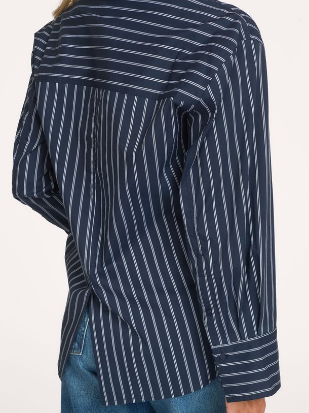 Somo, katoenmix gestreepte blouse
