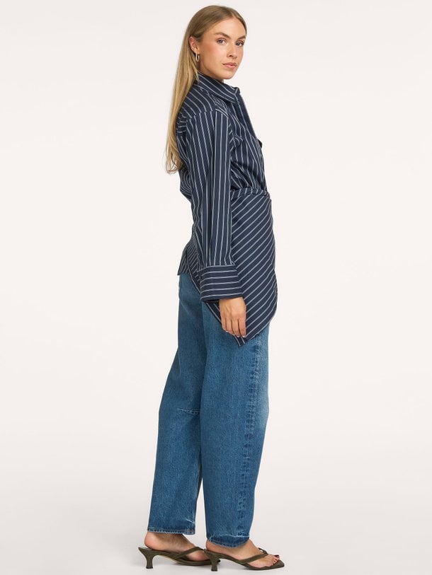 Somo, katoenmix gestreepte blouse