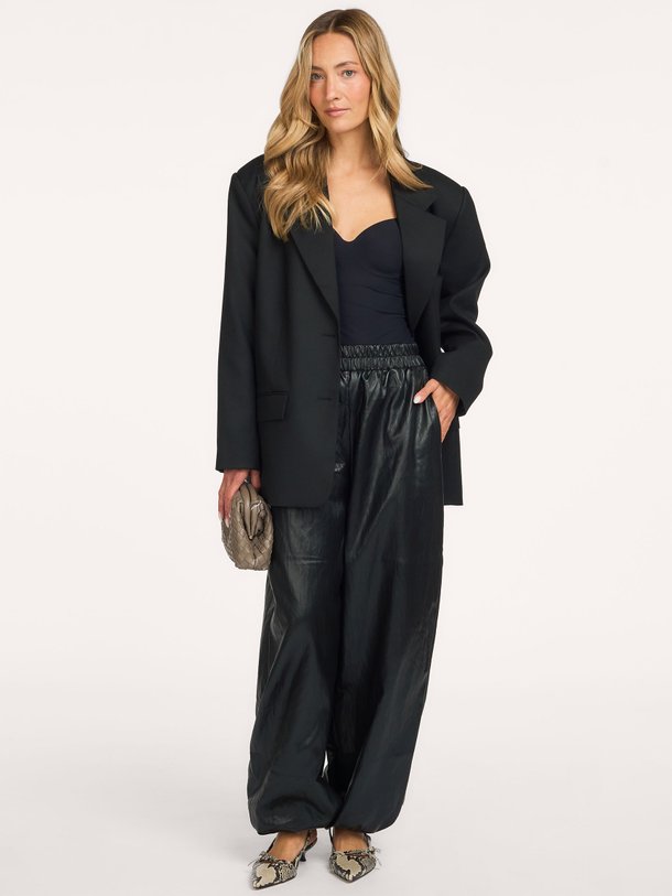 GittCC Balloon Pant Gitt, leatherlook balloon broek
