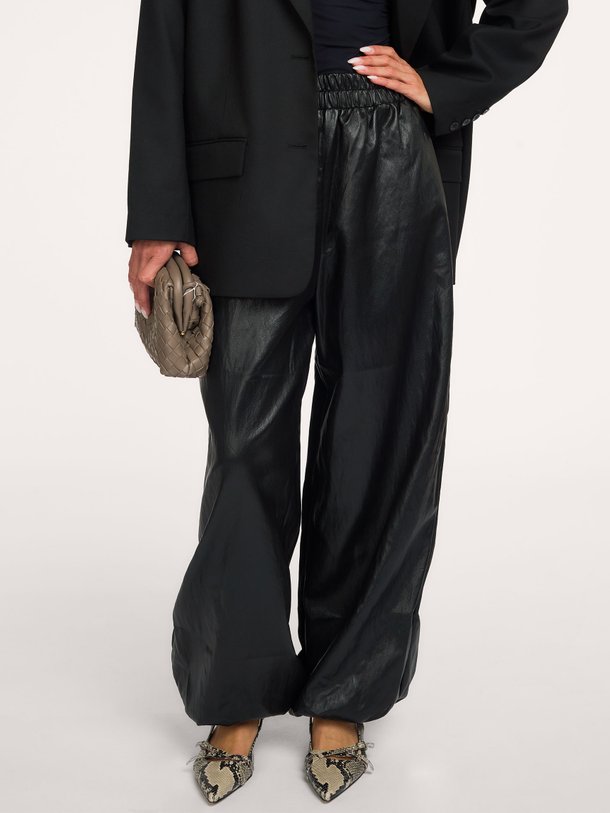GittCC Balloon Pant Gitt, leatherlook balloon broek