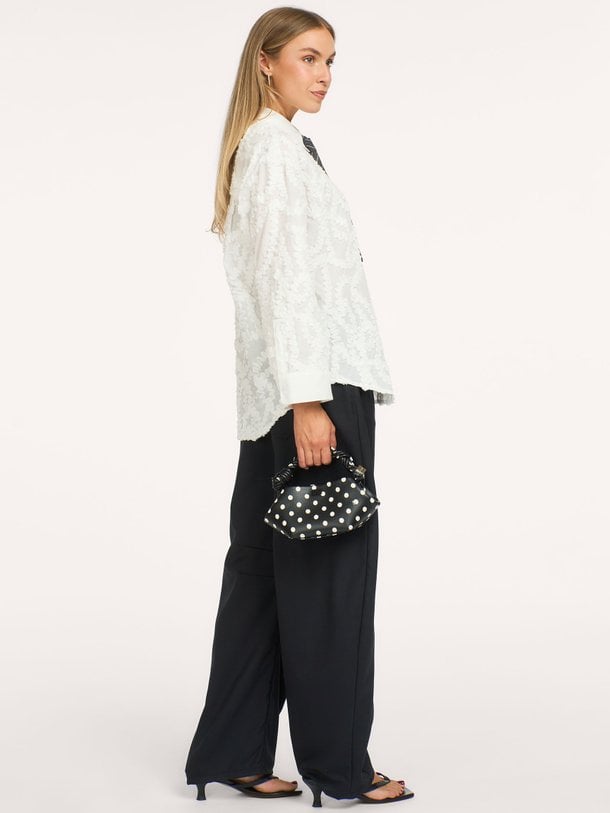 Bryann, katoenen blouse met structuur