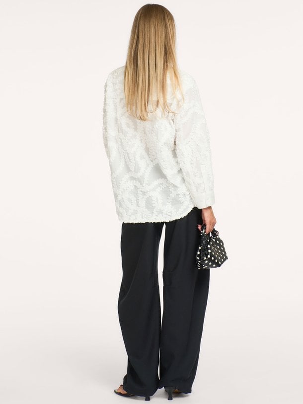 Bryann, katoenen blouse met structuur