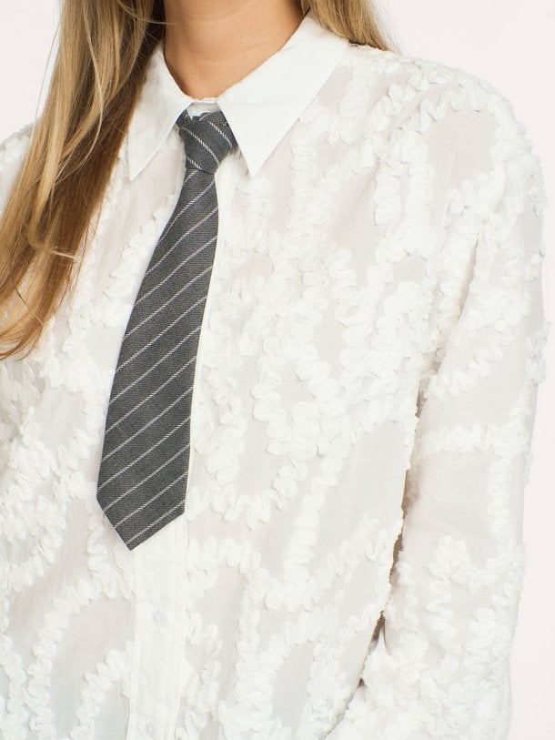 Bryann, katoenen blouse met structuur