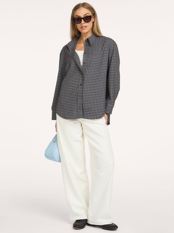 OdemCC Check Cuff Shirt Odem, viscosemix geruite blouse
