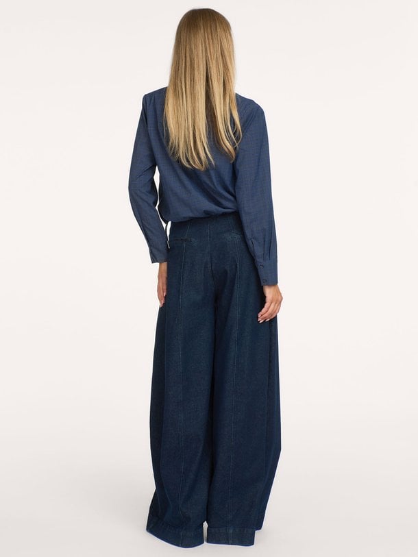 Daxter, viscosemix geruite blouse