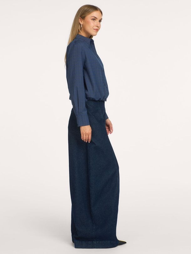 Daxter, viscosemix geruite blouse
