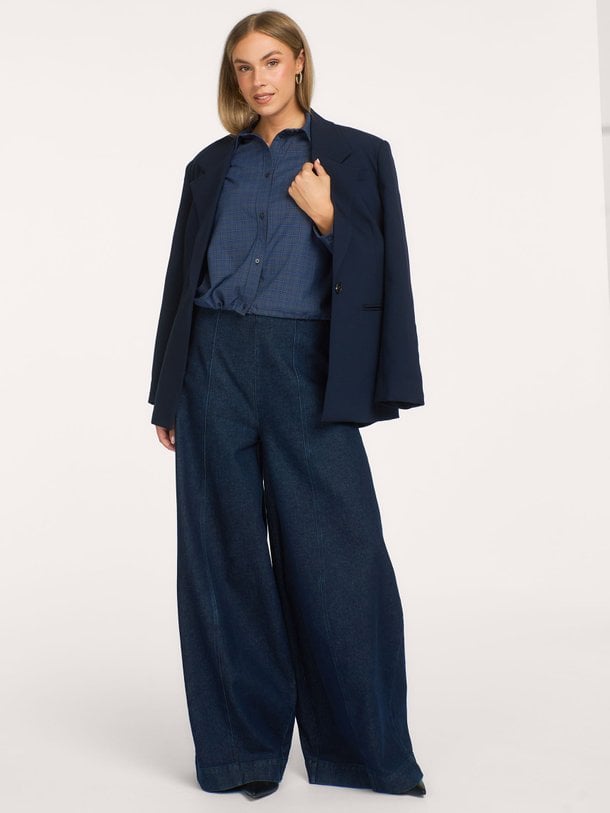 Daxter, viscosemix geruite blouse