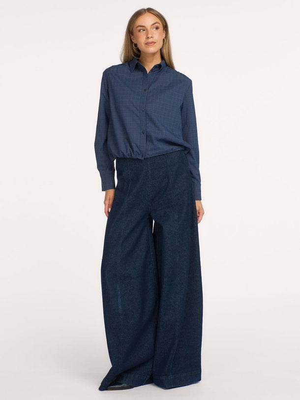 Daxter, viscosemix geruite blouse