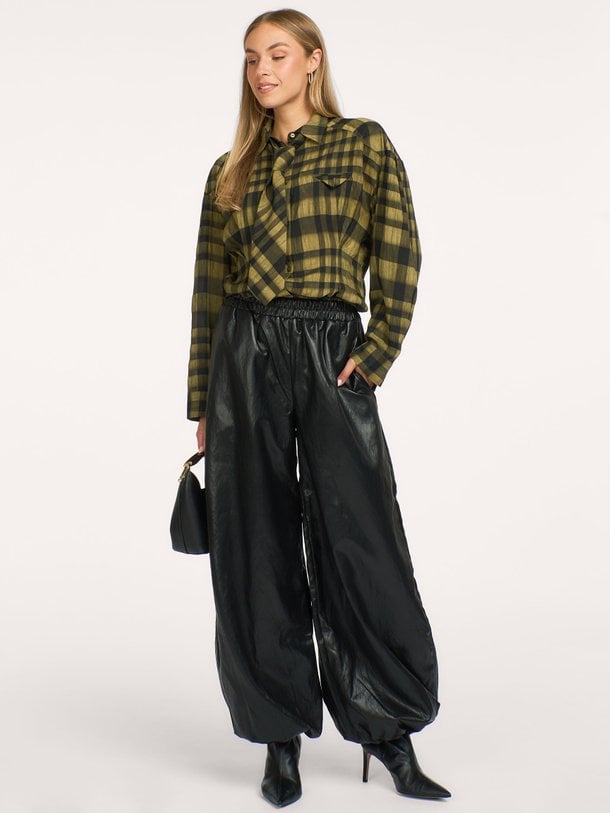 Kyel, viscosemix geruite blouse