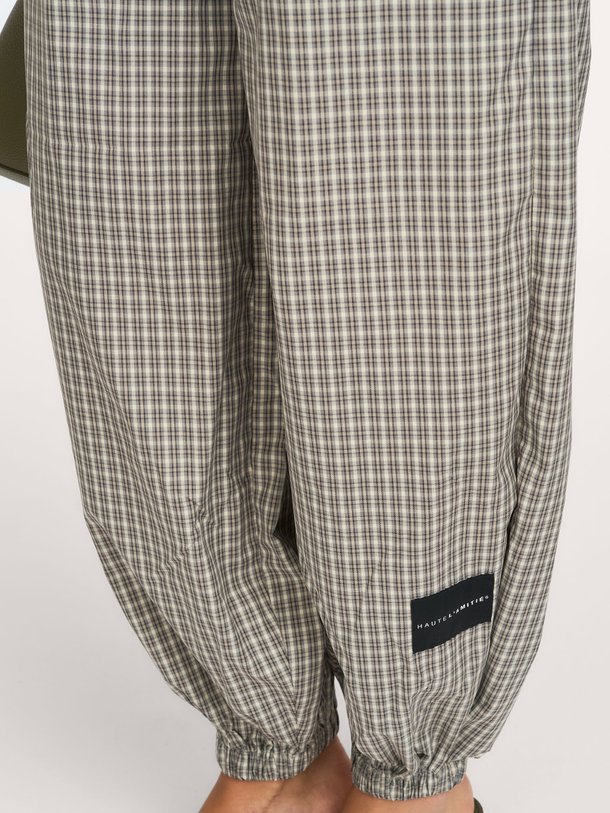 Chess Check Harem Pant Katoenmix geruite balloon broek