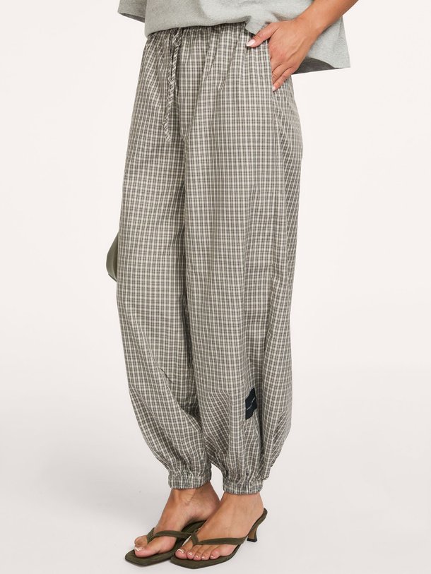 Chess Check Harem Pant Katoenmix geruite balloon broek