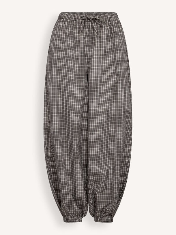 Chess Check Harem Pant Katoenmix geruite balloon broek