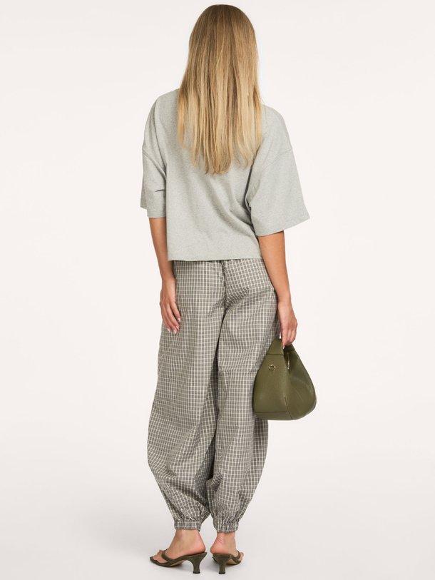 Chess Check Harem Pant Katoenmix geruite balloon broek
