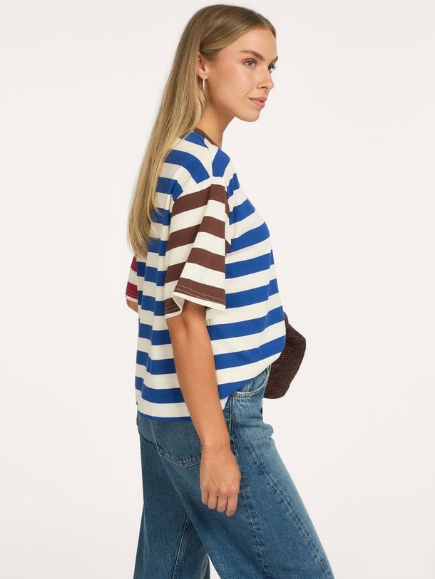 CHELEM Chelem, katoenmix gestreept t-shirt