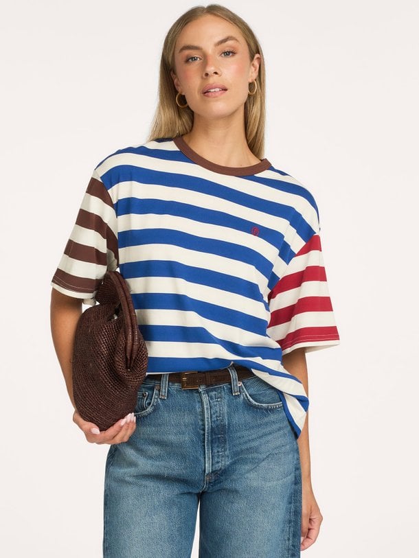 CHELEM Chelem, katoenmix gestreept t-shirt