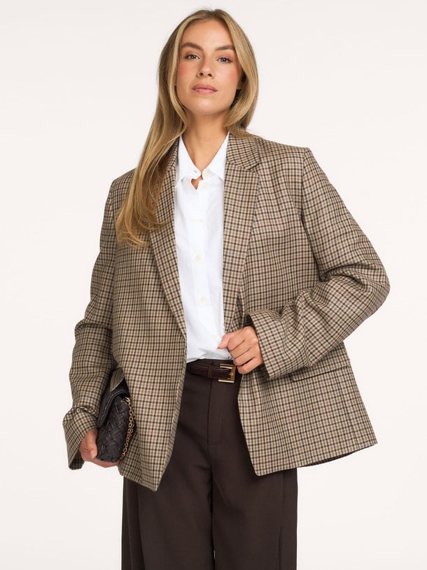 146554 Shenton, wollen geruite blazer