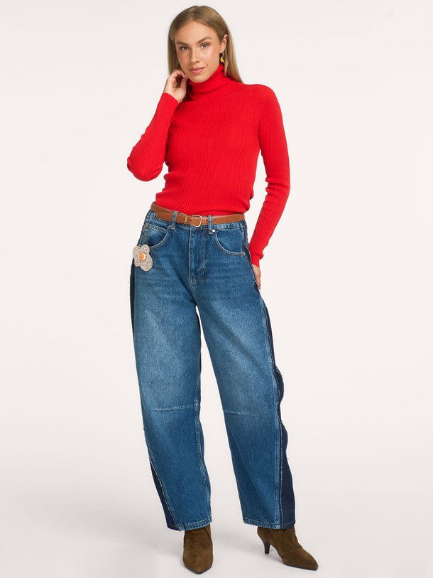 Kashba, high waist barrel fit jeans
