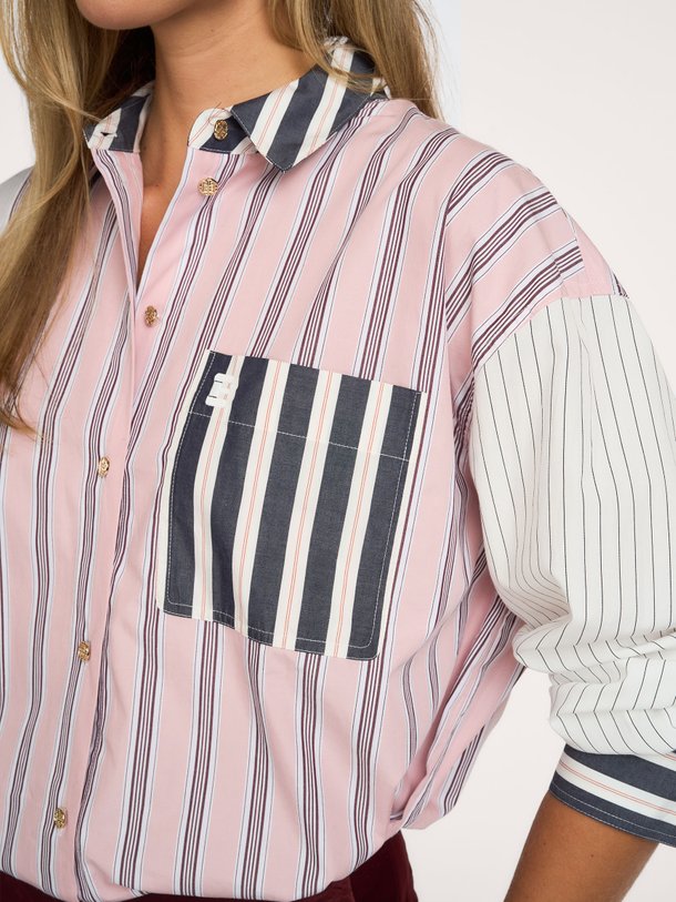 Kozef, organic cotton gestreepte blouse