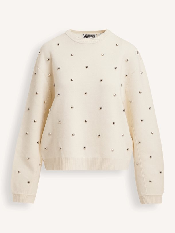 KLOU Klou, viscosemix trui met studs
