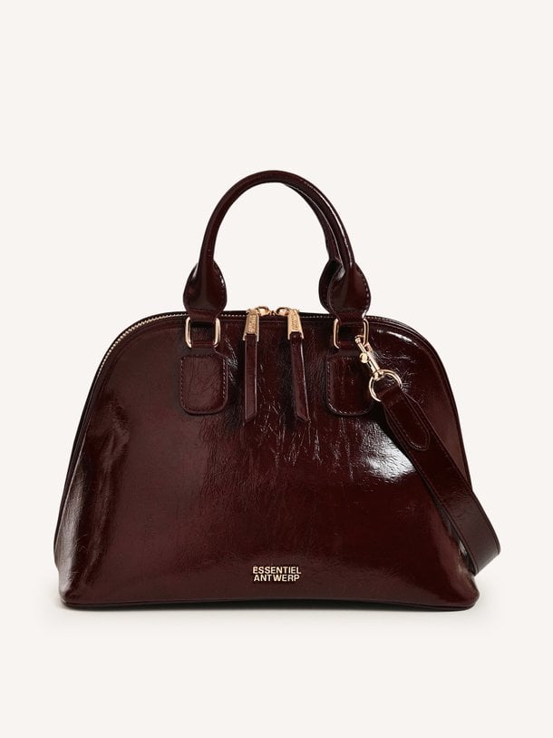 Karla, leatherlook schouder-/handtas