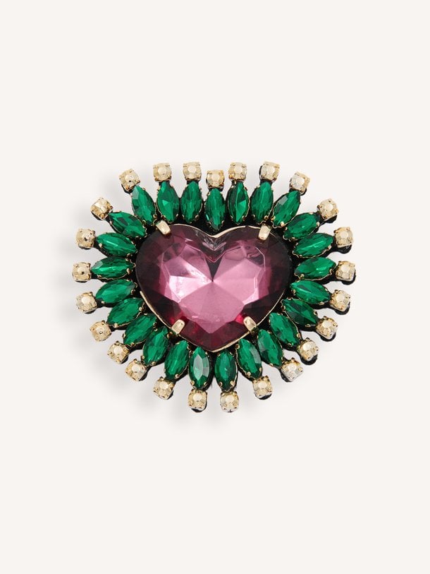 Koeur, broche met strass