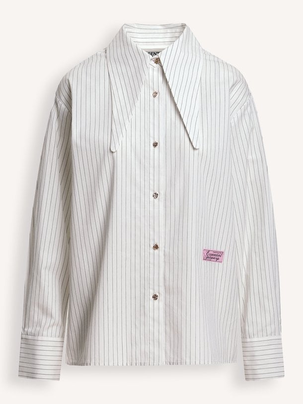 Kacao, organic cotton gestreepte blouse