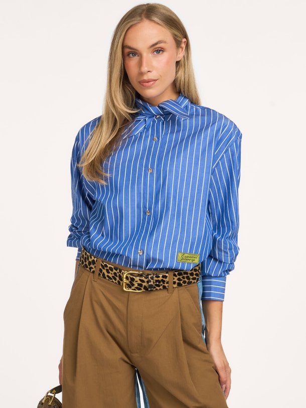 KACAO Kacao, organic cotton gestreepte blouse