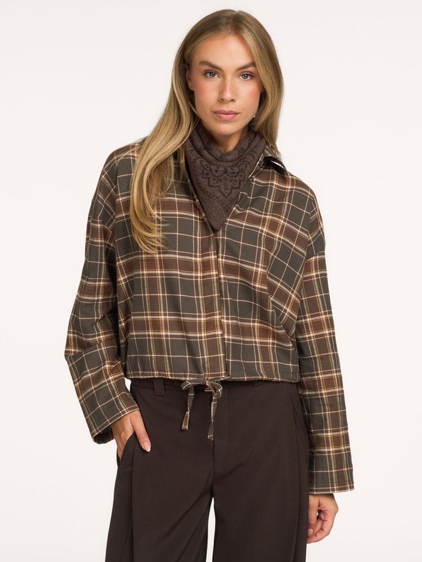 130057 Fionel, katoenen geruite blouse