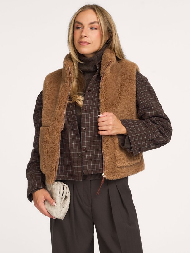 Laila Bodywarmer Laila, fake fur bodywarmer