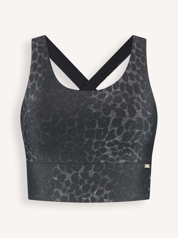 Sarah, jersey leopard sportbeha