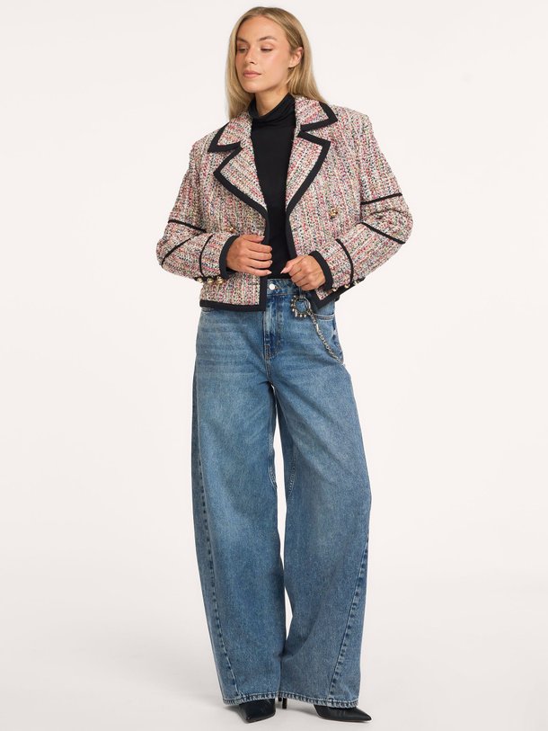 KAST Kast, high waist barrel fit jeans